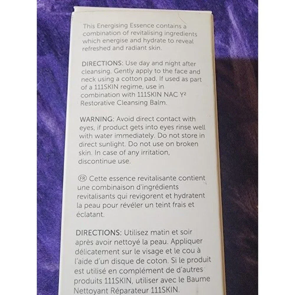 111SKIN Antioxidant Energising Essence Hydrate Prime Protect Repair Skin Face